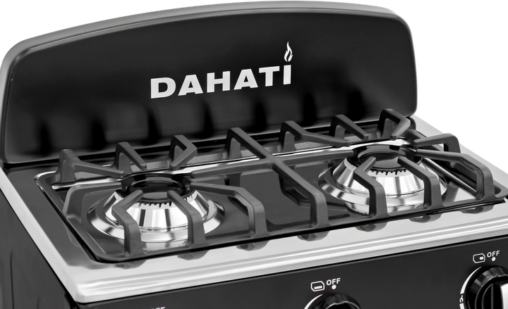 Газовая двухконфорочная плита DAHATI 2000-22B чугунная решетка - изображение 5