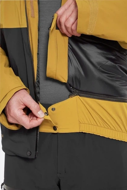Чоловіча гірськолижна мембранна куртка Rab Khroma Diffract Jacket, Oak (M) - изображение 8