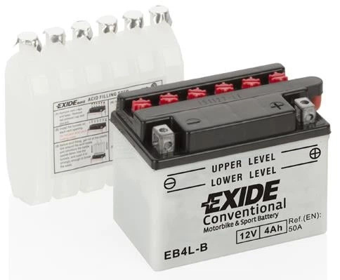 Автомобильный аккумулятор EXIDE 12V 4Ah/50A P+ (CNM EB4LB) - Фото 1 Автомобильный аккумулятор EXIDE 12V 4Ah/50A P+ (CNM EB4LB) - изображение 1