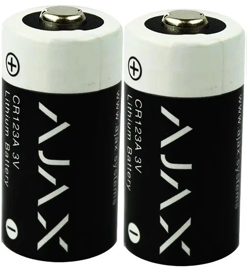Батарейки Аякс CR123A 3V Lithium Для датчиков и сигнализаций Ajax, 2 шт. (ajax-2) - Фото 1 Батарейки Аякс CR123A 3V Lithium Для датчиков и сигнализаций Ajax, 2 шт. (ajax-2) - изображение 1