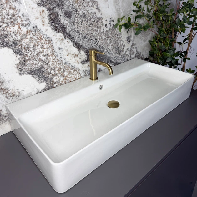 Умывальник VBI Mattine подвесной 91,5x43,5 см white VBI-017702 - Фото 2 Умывальник VBI Mattine подвесной 91,5x43,5 см white VBI-017702 - изображение 2