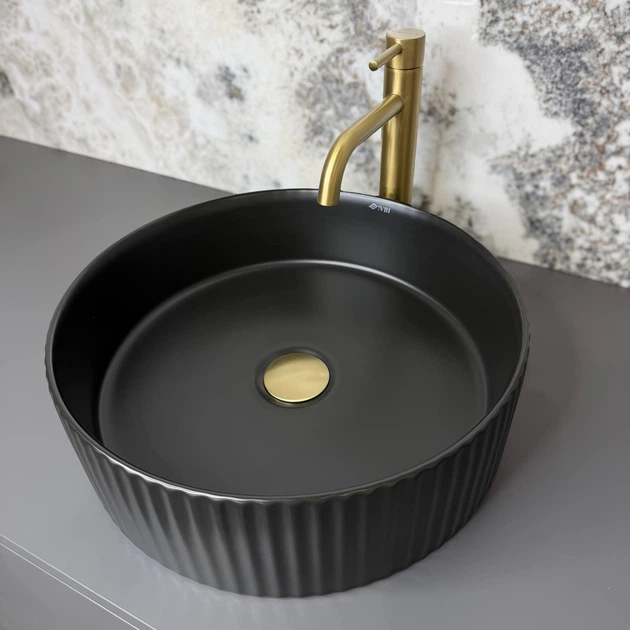 Умывальник VBI Brindisi M накладной 40x40 см black matt VBI-014104 - изображение 4