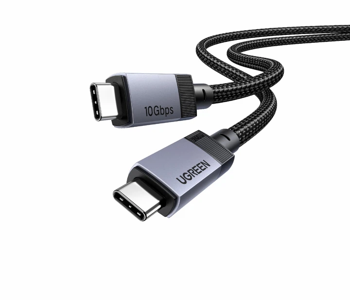 Кабель UGREEN L701 USB-C to USB-C 3.2 Gen2 240W 5A 10Gbps 4K@60Hz 2m Space Gray (95619) - изображение 2
