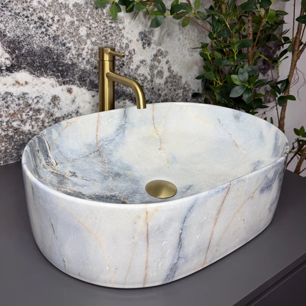 Умывальник (раковина) VBI VERONA 50 GRANIT GLOSSY накладной - изображение 2