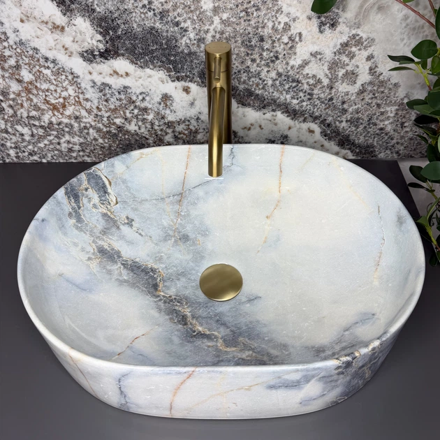 Умывальник (раковина) VBI VERONA 50 GRANIT GLOSSY накладной - изображение 4