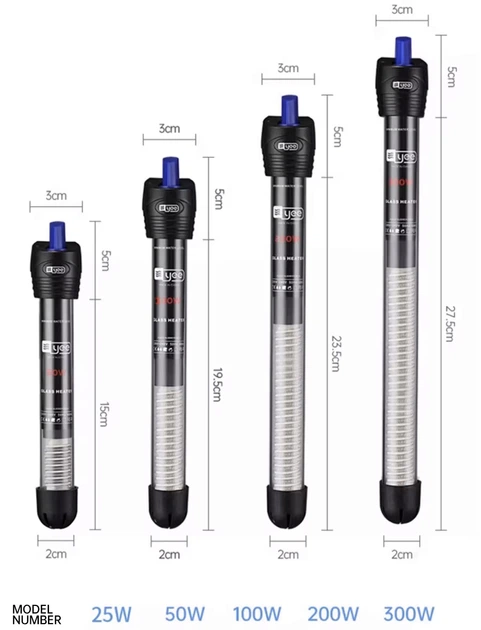 Обогреватель погружной для аквариума Yee Glass Heater 25 Вт - Фото 3 Обогреватель погружной для аквариума Yee Glass Heater 25 Вт - изображение 3