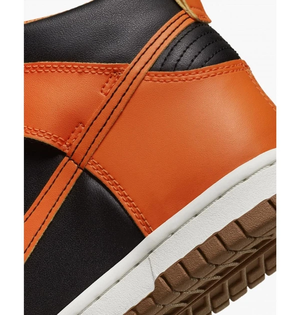 Кроссовки детские Nike Dunk High Safty Orange (Gs) 38 Помаранчево-чорний DB2179-004 - изображение 9