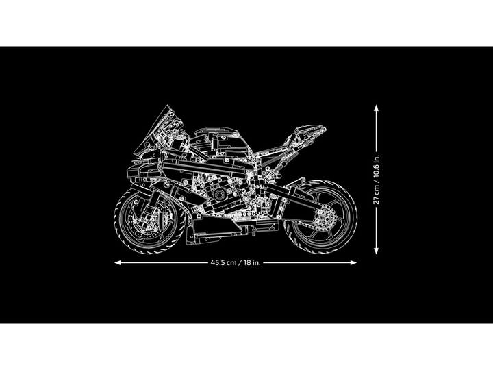 Конструктор Technic BMW M 1000 RR, Мотоцикл БМВ, 1921 деталь - изображение 7