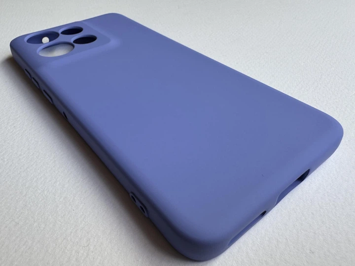 Защитный чехол для Motorola Edge 60 Neo тонкий, фиолетовый Grass Purple, надежная защита от ударов, из высококачественного силикона - изображение 3