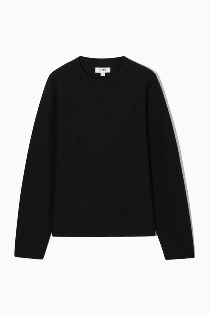 Джемпер жіночий COS boiled merino wool jumper 1131844006 XS Чорний - Фото 4 Джемпер жіночий COS boiled merino wool jumper 1131844006 XS Чорний - изображение 4