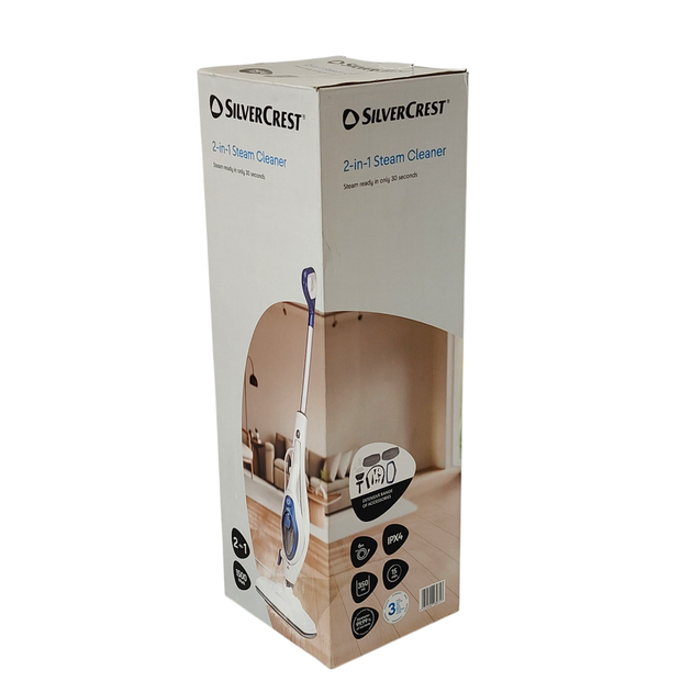 Пароочисник SilverCrest SDM 1500 D4 2в1, парова швабра, 1500 Вт, бак 350 мл, ручний пароочисник - зображення 8