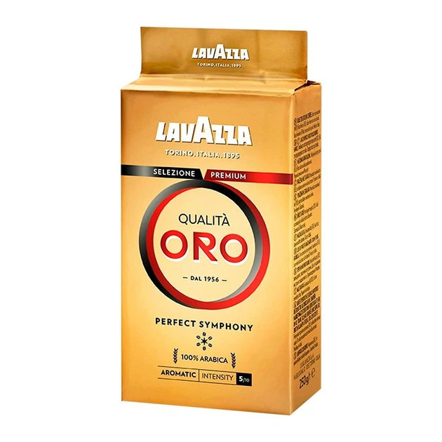 Кава Мелена Lavazza Qualita Oro 100% Арабіка 1 кг - Фото 2 Кава Мелена Lavazza Qualita Oro 100% Арабіка 1 кг - зображення 2