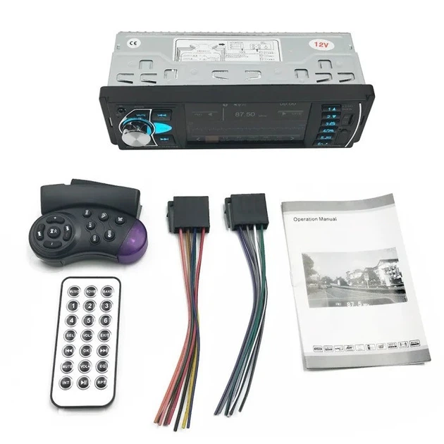 Автомагнитола MP5 4022D 1 DIN с экраном 4.1| , Bluetooth, RGB-подсветкой и пультом на руль - изображение 6