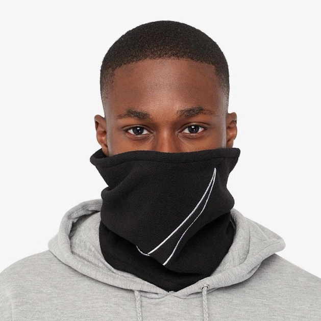Баф Nike Fleece Neckwarmer 2.0 Black/White Osfm ONE SIZE Чорний N.100.0656.010.OS - зображення 2