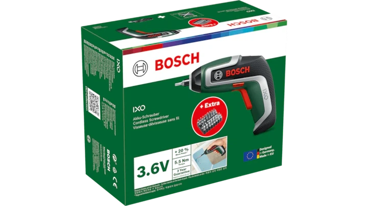 Wkrętarka akumulatorowa Bosch IXO 7 3.6 V 5.5 Nm 2 Ah z zestawem bitów (06039E000B) - Zdjęcie 2 Wkrętarka akumulatorowa Bosch IXO 7 3.6 V 5.5 Nm 2 Ah z zestawem bitów (06039E000B) - obraz 2