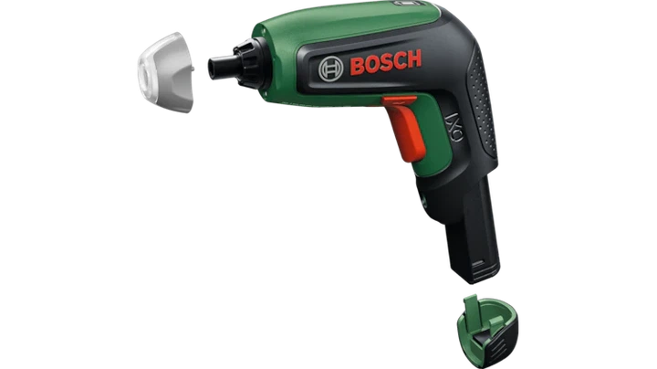Wkrętarka akumulatorowa Bosch IXO 8 4 V 6.5 Nm 2 Ah z przystawką kątową i mimośrodową (06039G4001) - Zdjęcie 4 Wkrętarka akumulatorowa Bosch IXO 8 4 V 6.5 Nm 2 Ah z przystawką kątową i mimośrodową (06039G4001) - obraz 4