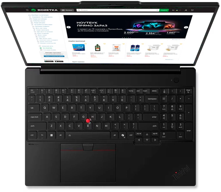 Ноутбук Lenovo ThinkPad P16s Gen 5 (21XFS22V00) Black - изображение 2