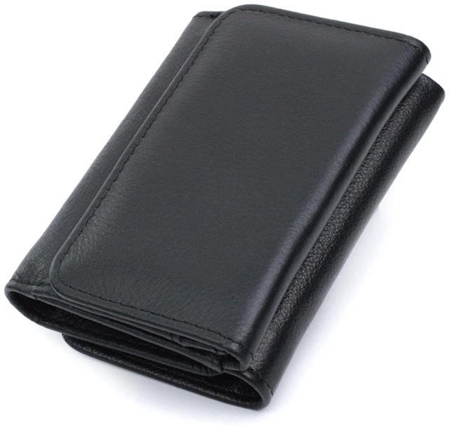 компактный для карт женский кошелек ST Leather из натуральной кожи флотар черный 55662 - Фото 4 компактный для карт женский кошелек ST Leather из натуральной кожи флотар черный 55662 - изображение 4