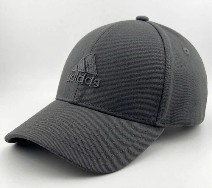 Чоловіча Бейсболка ADIDAS Фулка Стрейчева Темно-Сіра, Закрита Кепка на Гумці (Котон) S (55-56 см) - зображення 2