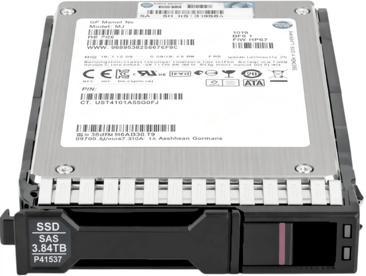 SSD HPE P41537-001 3.84 TB 2.5" SAS 12 Gb/s Mixed-Use Basic Carrier - obraz 8