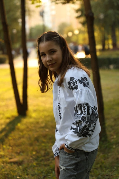 Вишиванка для дівчинки Trend Гусочки 104 Білий (SOLDGUSB) - Фото 8 Вишиванка для дівчинки Trend Гусочки 104 Білий (SOLDGUSB) - изображение 8