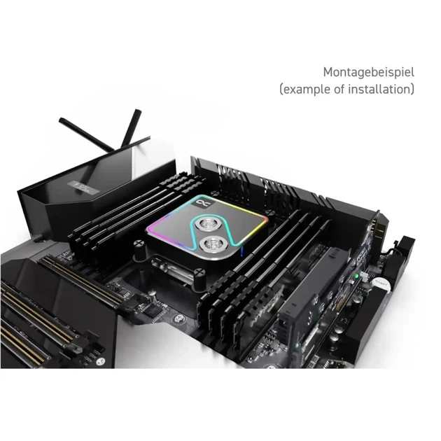 Водоблок Alphacool Core 1 Aurora Black — AM4 / AM5 Intel: LGA 1700 / LGA 1851 - зображення 8