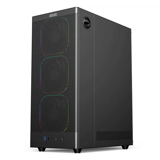 Корпус 2E GAMING Iconic V8210B без БЖ, 1xUSB3.0, 1х USB 2.0, 1xUSB Type-C, 4x120мм ARGB, VGA 325мм, LCS ready, контролер з пультом, TG Side Panel, ATX, чорний - Фото 5 Корпус 2E GAMING Iconic V8210B без БЖ, 1xUSB3.0, 1х USB 2.0, 1xUSB Type-C, 4x120мм ARGB, VGA 325мм, LCS ready, контролер з пультом, TG Side Panel, ATX, чорний - изображение 5