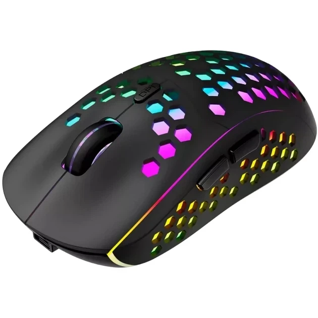 Bluetooth миша Canyon Haster GMW-18 Wireless Rainbow Backlite Black (CND-SGMW18) UA - изображение 3