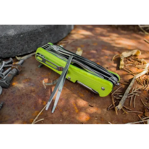 Багатофункціональний ніж Ruike Trekker LD43, (8.5 см) 12C27 / G10 зелений, 15 інстр. - изображение 13