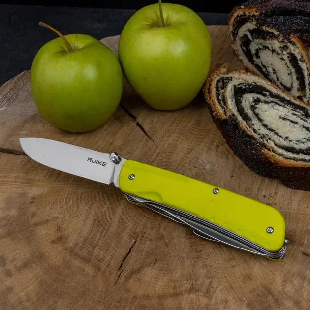Багатофункціональний ніж Ruike Trekker LD43, (8.5 см) 12C27 / G10 зелений, 15 інстр. - изображение 14