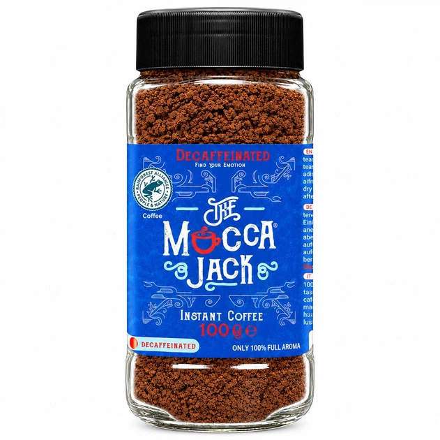 Кава Розчинна Без Кофеїну Mocca Jack Decaffeinated 100 г - зображення 6