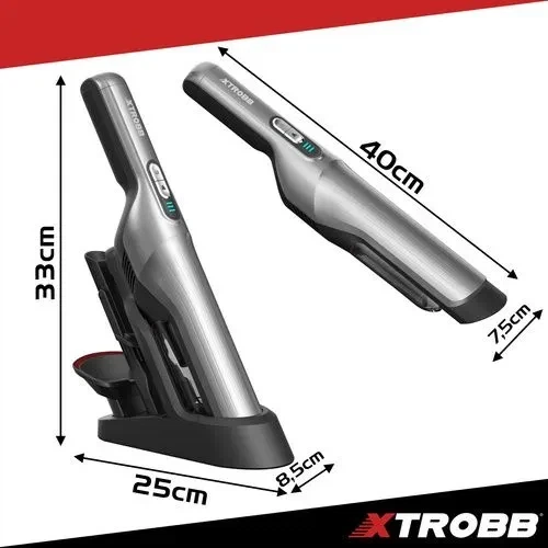 Автомобильный пылесос ProVac Xtrobb 100Вт 16000 Па беспроводной аккумуляторный с HEPA-фильтром и набором насадок для сухой и влажной уборки - изображение 2