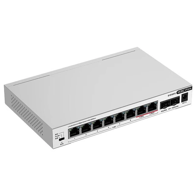 Коммутатор H3C S1510FX 2.5G на 8 портов с оптическим портом 10G, с поддержкой VLAN и агрегации, для NAS - Фото 2 Коммутатор H3C S1510FX 2.5G на 8 портов с оптическим портом 10G, с поддержкой VLAN и агрегации, для NAS - изображение 2