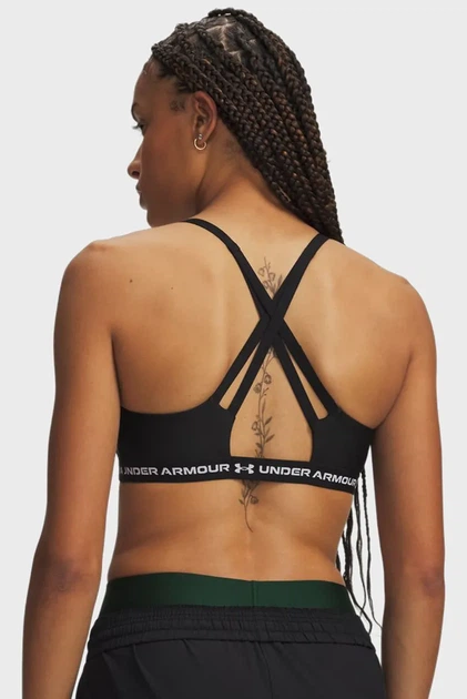 Жіночий чорний топ Crossback Low Strappy Under Armour S 6016944-008 - изображение 3