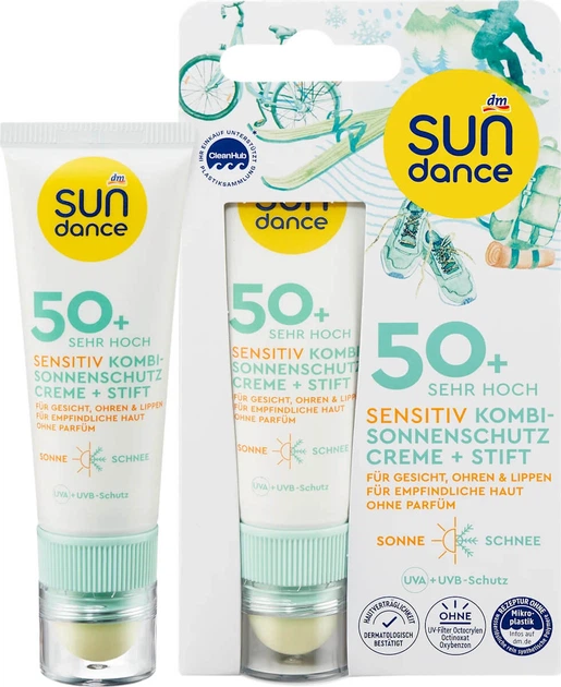 Сонцезахисний крем для губ SUNDANCE SPF 50+ (25 мл + 3 г), 1 шт. - Фото 1 Сонцезахисний крем для губ SUNDANCE SPF 50+ (25 мл + 3 г), 1 шт. - изображение 1