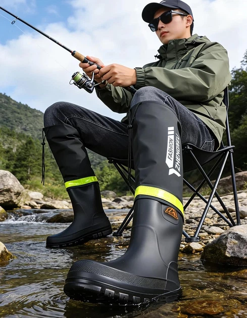 Рибальські чоботи (заброди) Zhen Dineli (розмір XXL 43-44р.) Чорний - зображення 9