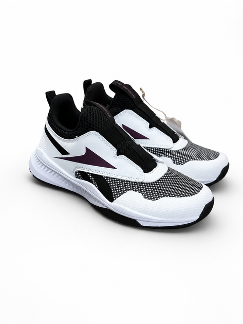 Кроссовки женские Reebok XT Sprinter Slip текстильные белые с черным без застежки 38 (1200143743058) (24.5 см) - изображение 6