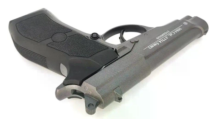 Пневматичний пістолет WinGun 301 Beretta 84 4.5мм — металева CO2-копія з магазином на 18 куль - изображение 9
