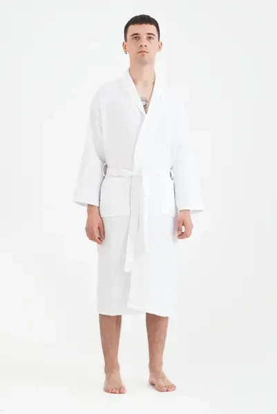 Халат Lotus Home - Waffle white 3XL - изображение 4