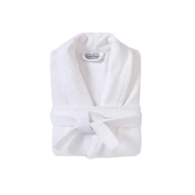 Халат махровый unisex Lotus Home - Basic Line white 3XL - изображение 2