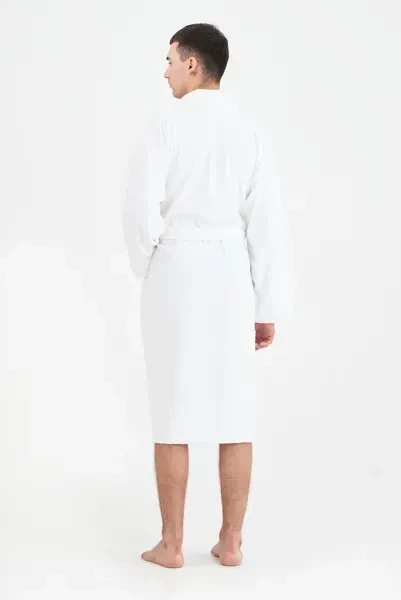 Халат махровый unisex Lotus Home - Basic Line white 3XL - изображение 9