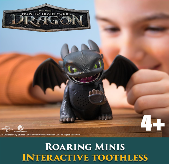 Ігрова фігурка Беззубик Як приборкати дракона зі звуками DreamWorks Dragons Toothless 25 звуків 6074239 - Фото 3 Ігрова фігурка Беззубик Як приборкати дракона зі звуками DreamWorks Dragons Toothless 25 звуків 6074239 - зображення 3