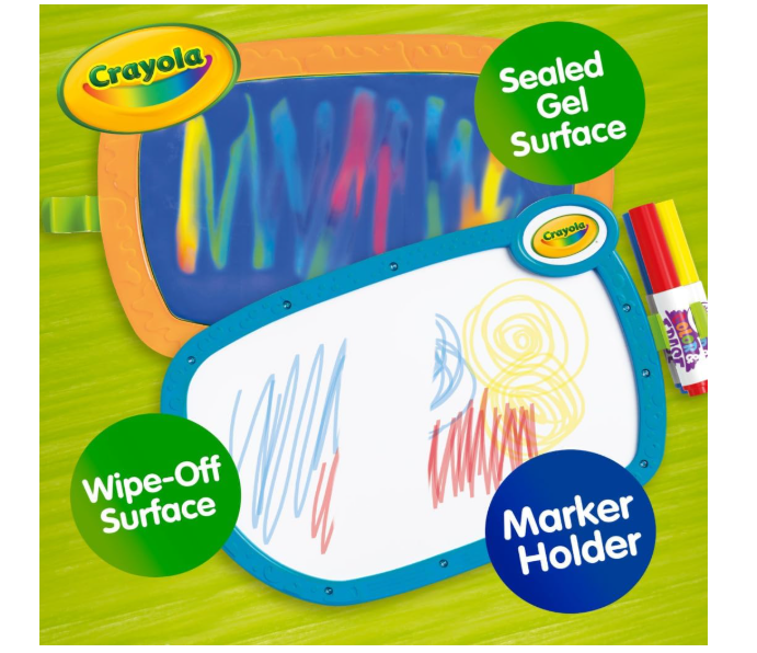 Дитяча дошка для малювання двостороння Crayola з маркерами Color & Erase 811536 Дитяча розвиваюча дошка - зображення 2