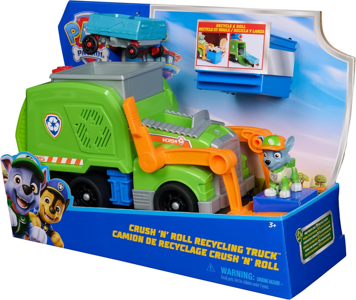 Щенячий патруль Большой мусоровоз с фигуркой Рокки Рокки Paw Patrol Rocky 6071248 - изображение 5