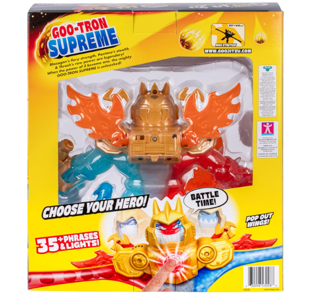 Інтерактивна фігурка Герої Годжитсу Heroes of Goo Jit Zu Goo-Tron Supreme 43028 електронна розтяжна іграшка MOOSE з підсвіткою т - Фото 8 Інтерактивна фігурка Герої Годжитсу Heroes of Goo Jit Zu Goo-Tron Supreme 43028 електронна розтяжна іграшка MOOSE з підсвіткою т - зображення 8