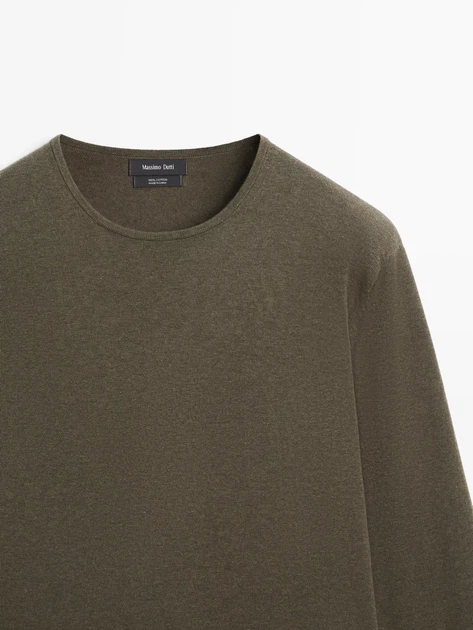 Чоловічий светр Massimo Dutti L зелений - изображение 4