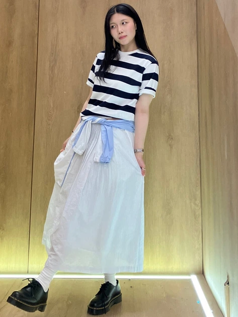 Юбка миди летняя женская Uniqlo 409014594 M Белая (1161960288) - Фото 10 Юбка миди летняя женская Uniqlo 409014594 M Белая (1161960288) - изображение 10