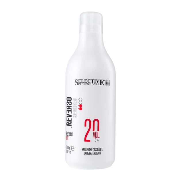 Окисник Selective Professional Reverso Oxy 20 Vol (6%) для фарбування та освітлення волосся 1000 мл - Фото 1 Окисник Selective Professional Reverso Oxy 20 Vol (6%) для фарбування та освітлення волосся 1000 мл - изображение 1