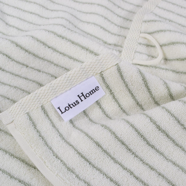 Полотенце Lotus Home Отель Premium Microcotton Stripe Ecru-Sage 50*90 550 г/м² (svt-2000022356183) - изображение 8