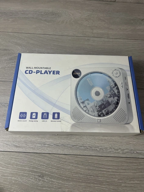 CD-програвач Desobry Bluetooth, FM-радіо, USB, AUX, пульт, настінний - зображення 8